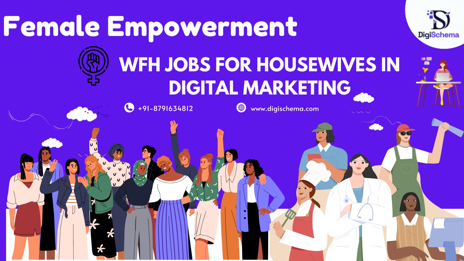 Female Empowerment WFH Jobs For Housewives In Digital Marketing