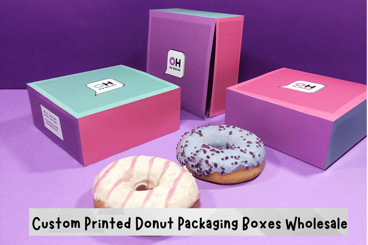 Custom Printed Donut Packaging Boxes Wholesale