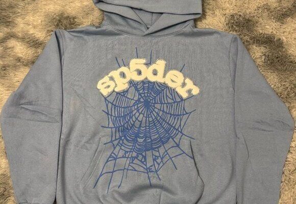 Sp5der Web Hoodie Sky Blue Young Thug Size Large