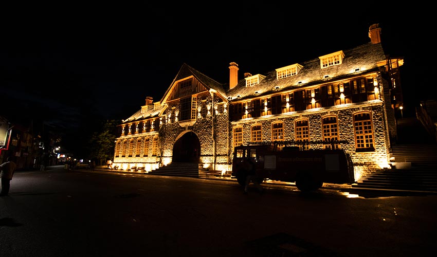 Shimla Mall Road at Night