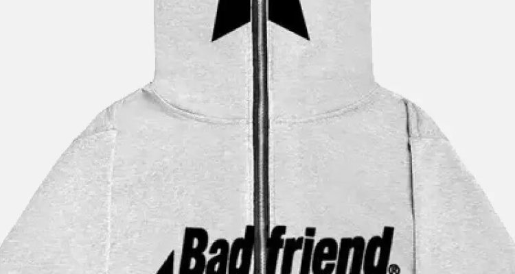 Bad-Friend-Full-Zipper-Hoodie-Light-Grey-Black-1