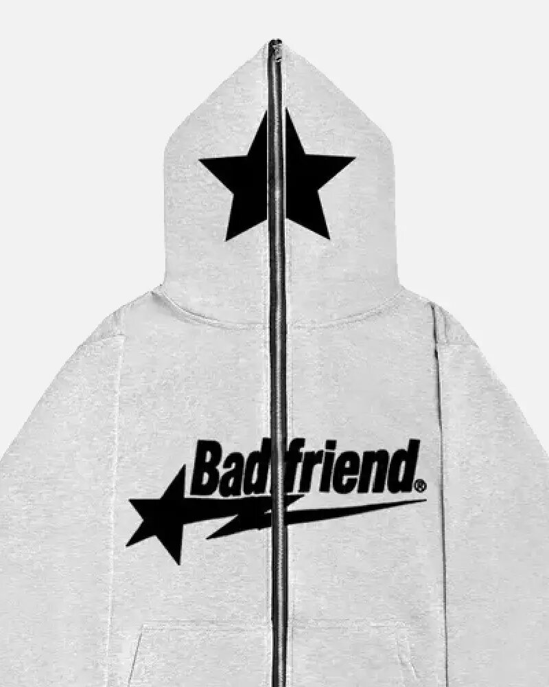 Bad-Friend-Full-Zipper-Hoodie-Light-Grey-Black-1