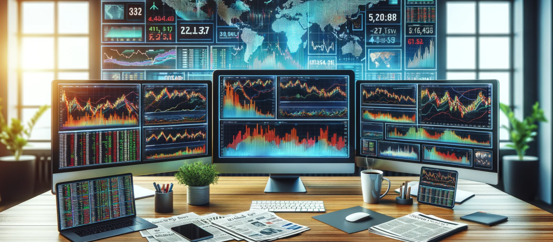 DALL·E-2024-01-12-07.04.46-A-modern-trading-desk-in-an-office-setting-featuring-multiple-computer-monitors-displaying-colorful-stock-market-charts-and-graphs.-The-desk-is-clutt-qi6sz6z55gh0x3for94eo6knl9y93