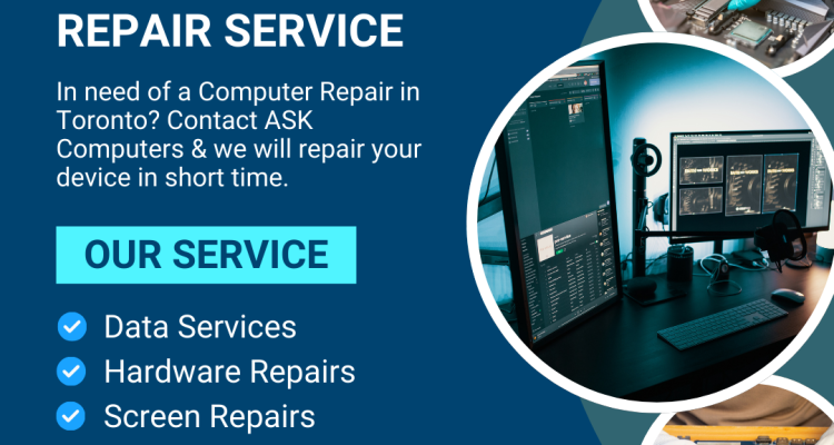 Our ASK Computers technicians are experts in the repair and upgrading of computers, laptops, cell phones, Apple iPhones, iPads in Toronto. (1)