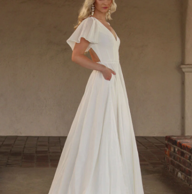 Skai Silk Boho Wedding Dress