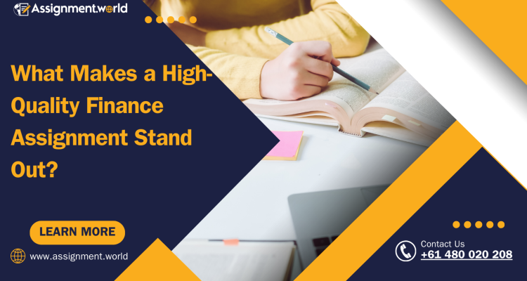 What Makes a High-Quality Finance Assignment Stand Out