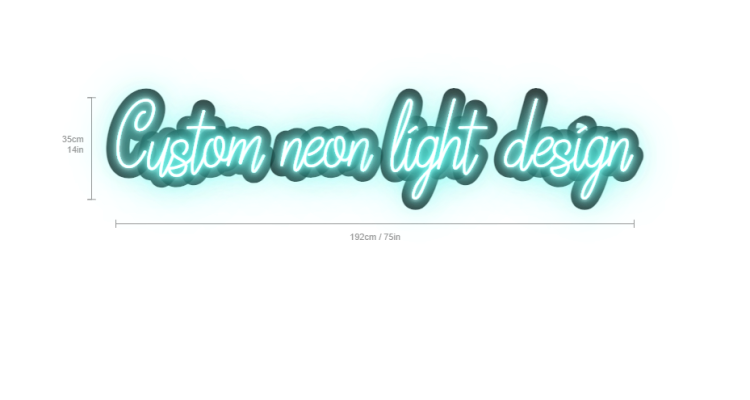 custom neon light design