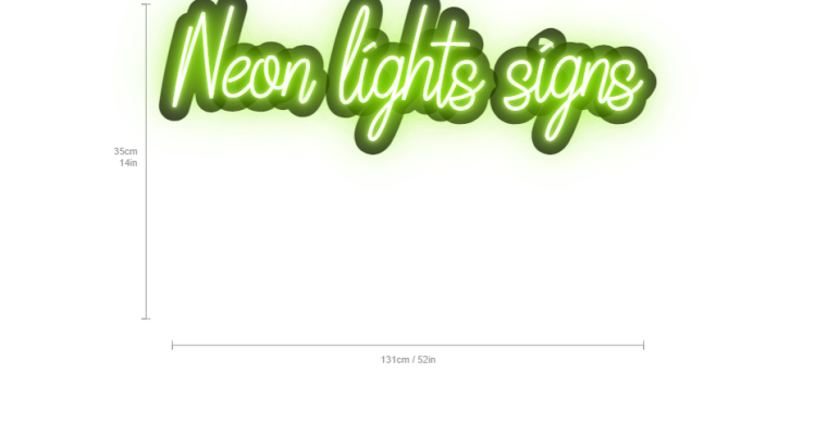 neon lights signs