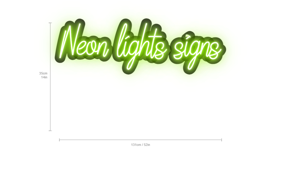 neon lights signs